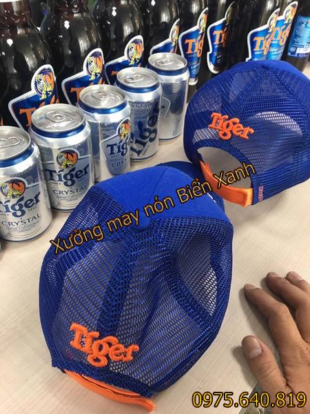 May nón phối lưới beer tiger